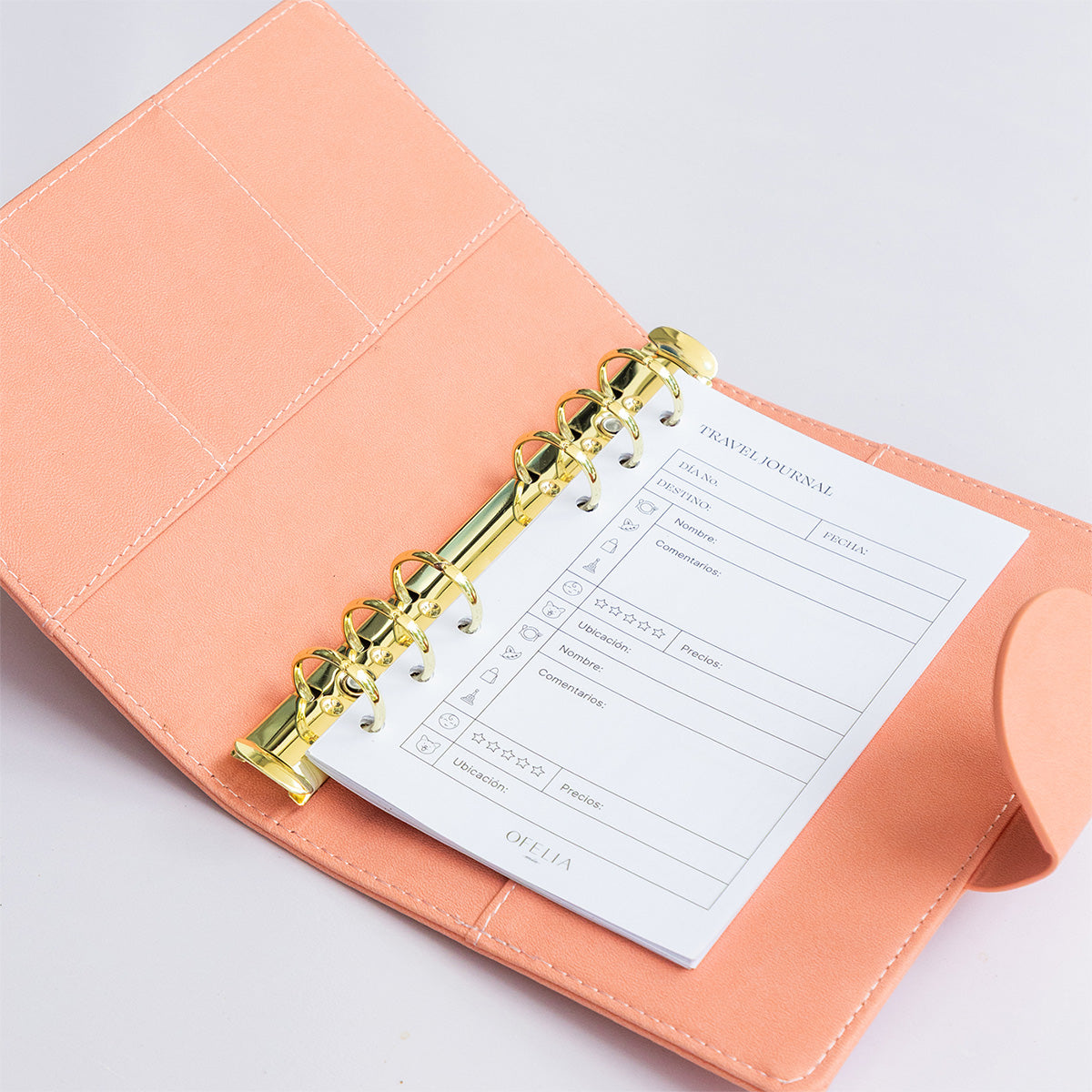 Travel journal pocket