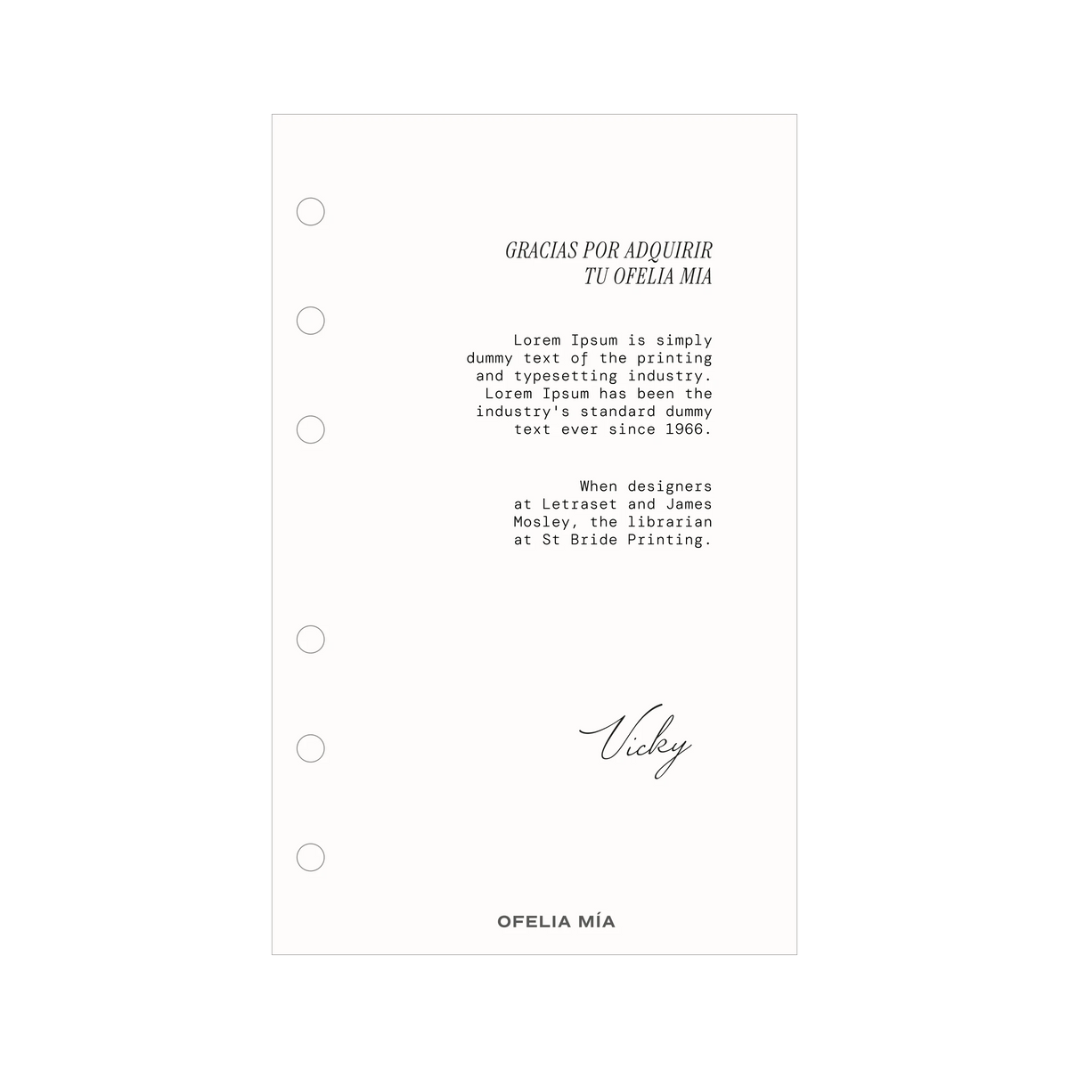 Dedicatoria pocket