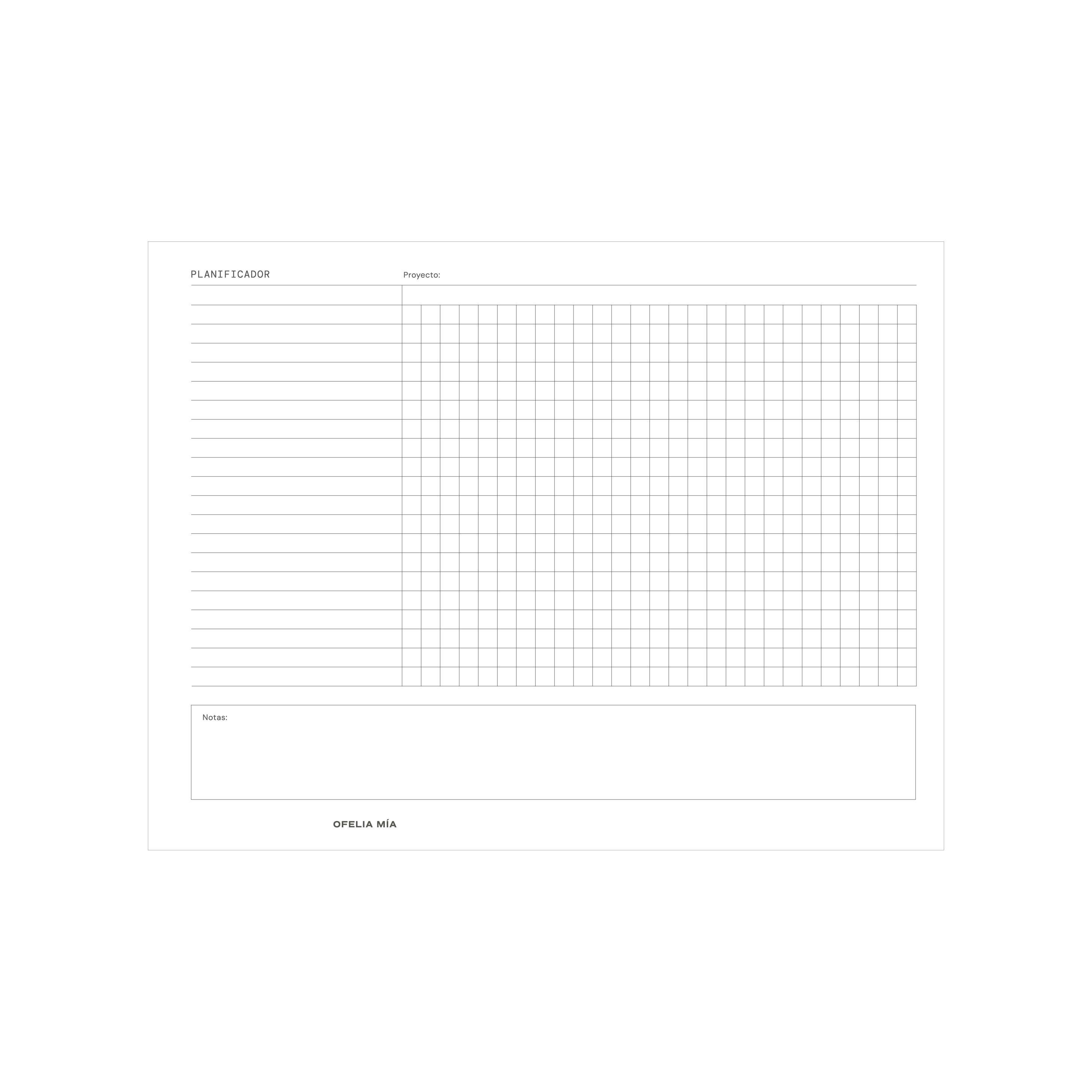 Tabla de Gantt