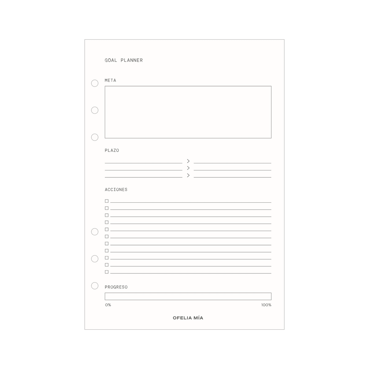 Goal planner