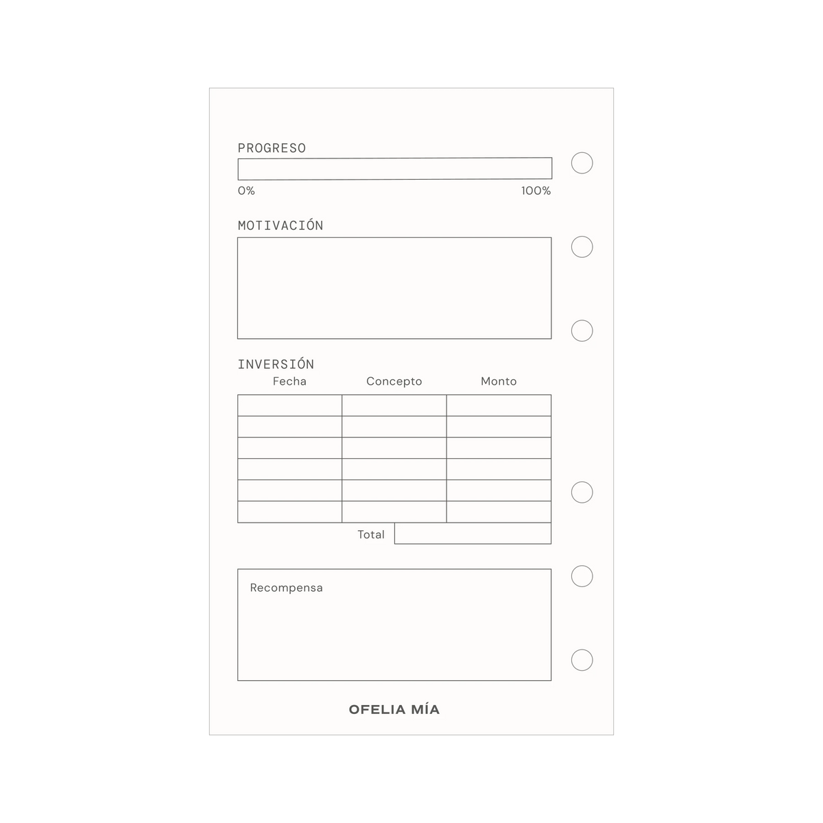 Goal Planner Pocket