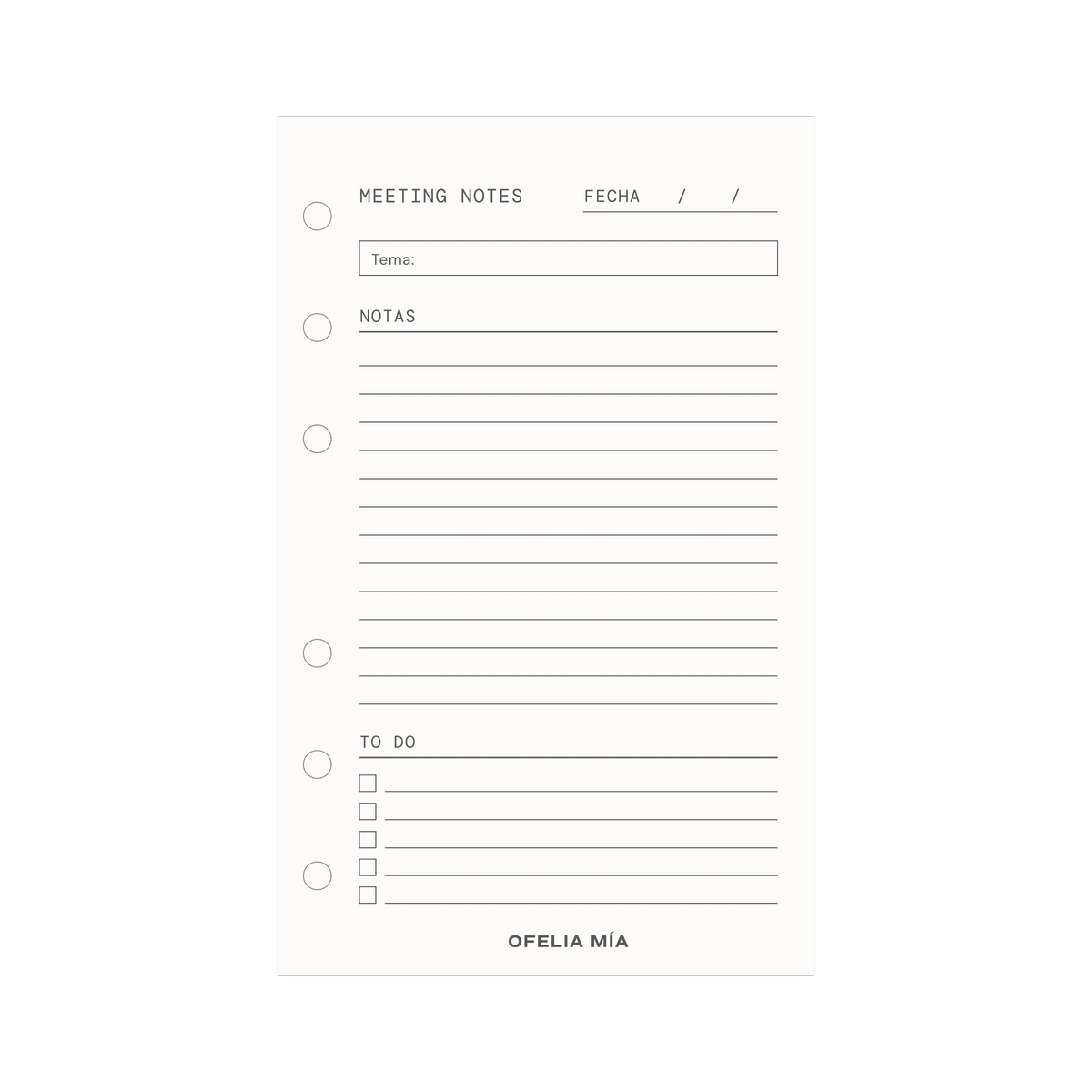 Meeting Notes Pocket