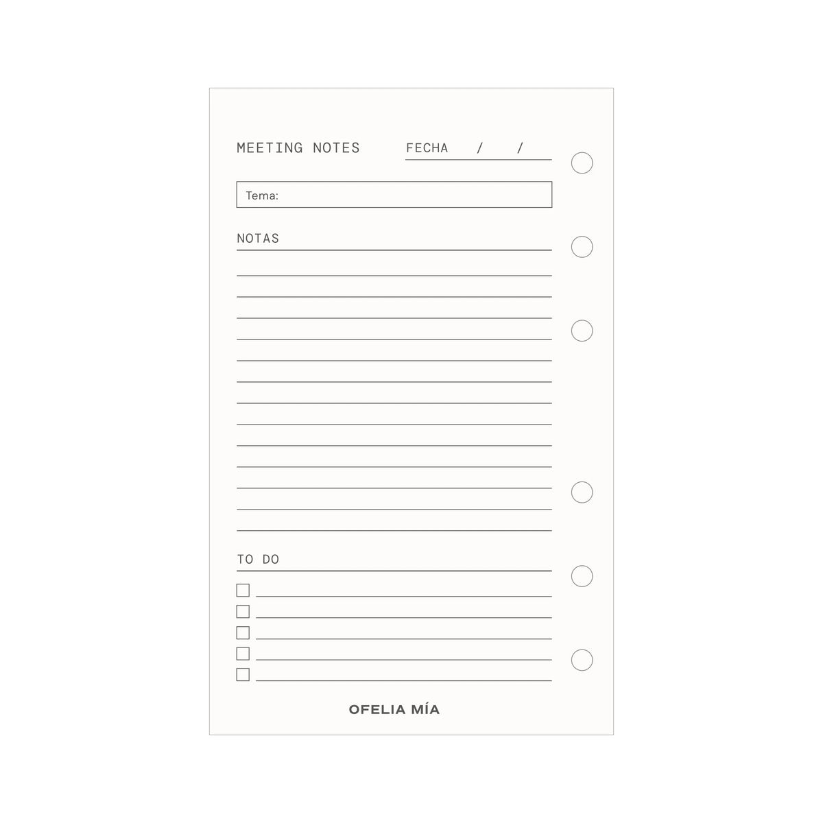 Meeting Notes Pocket