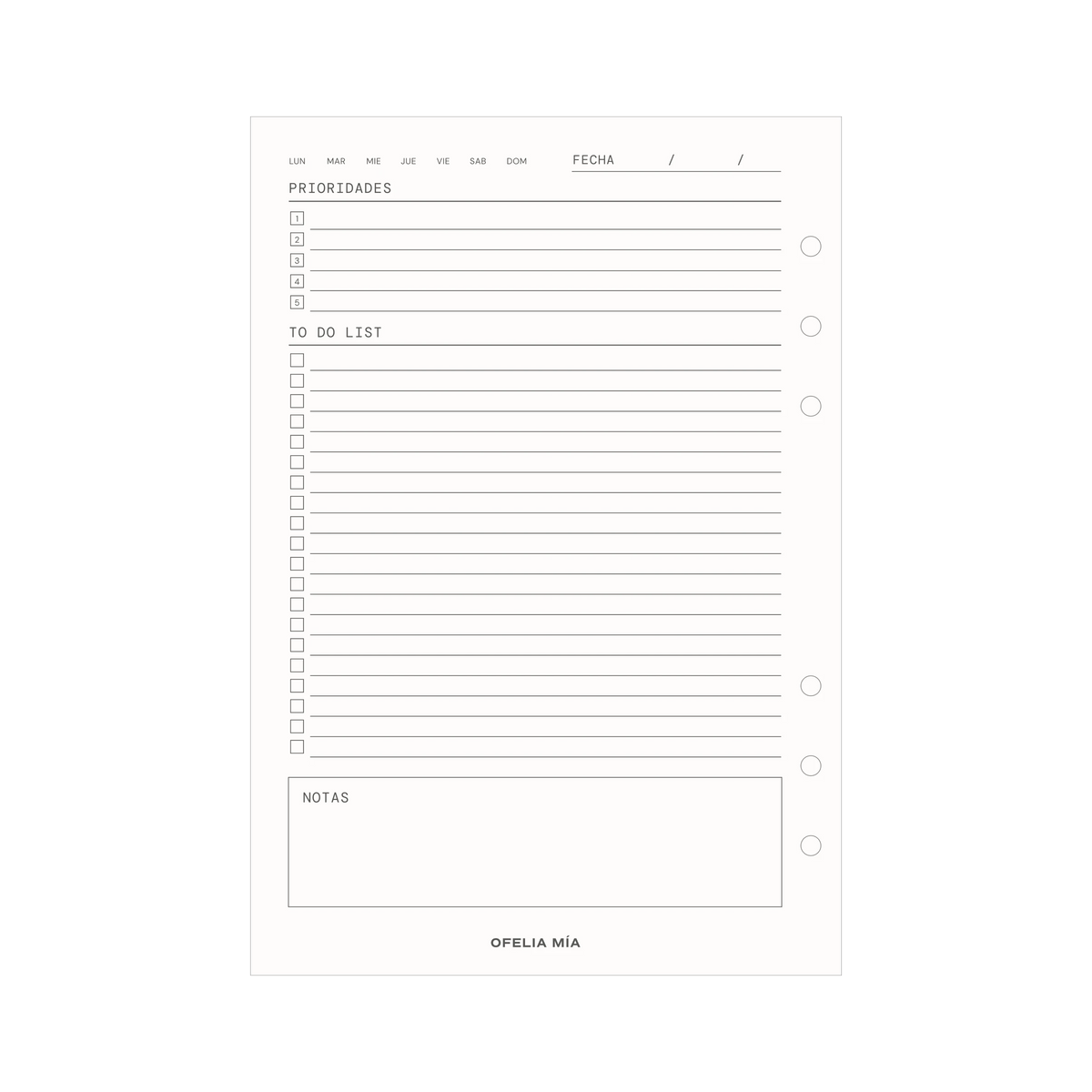 To do list