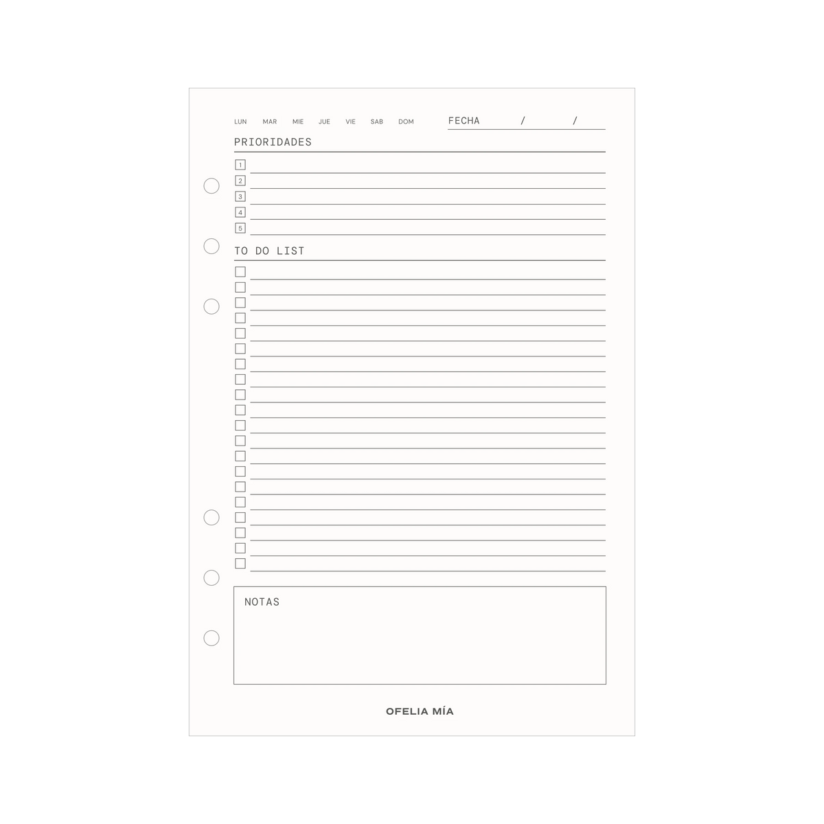 To do list