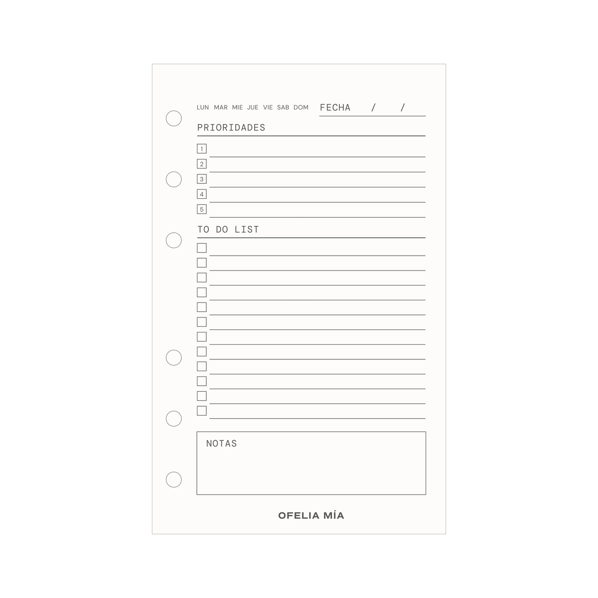 To do list pocket