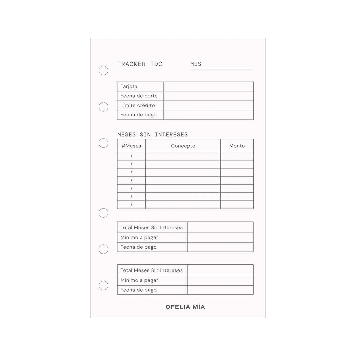 Tracker TDC Pocket