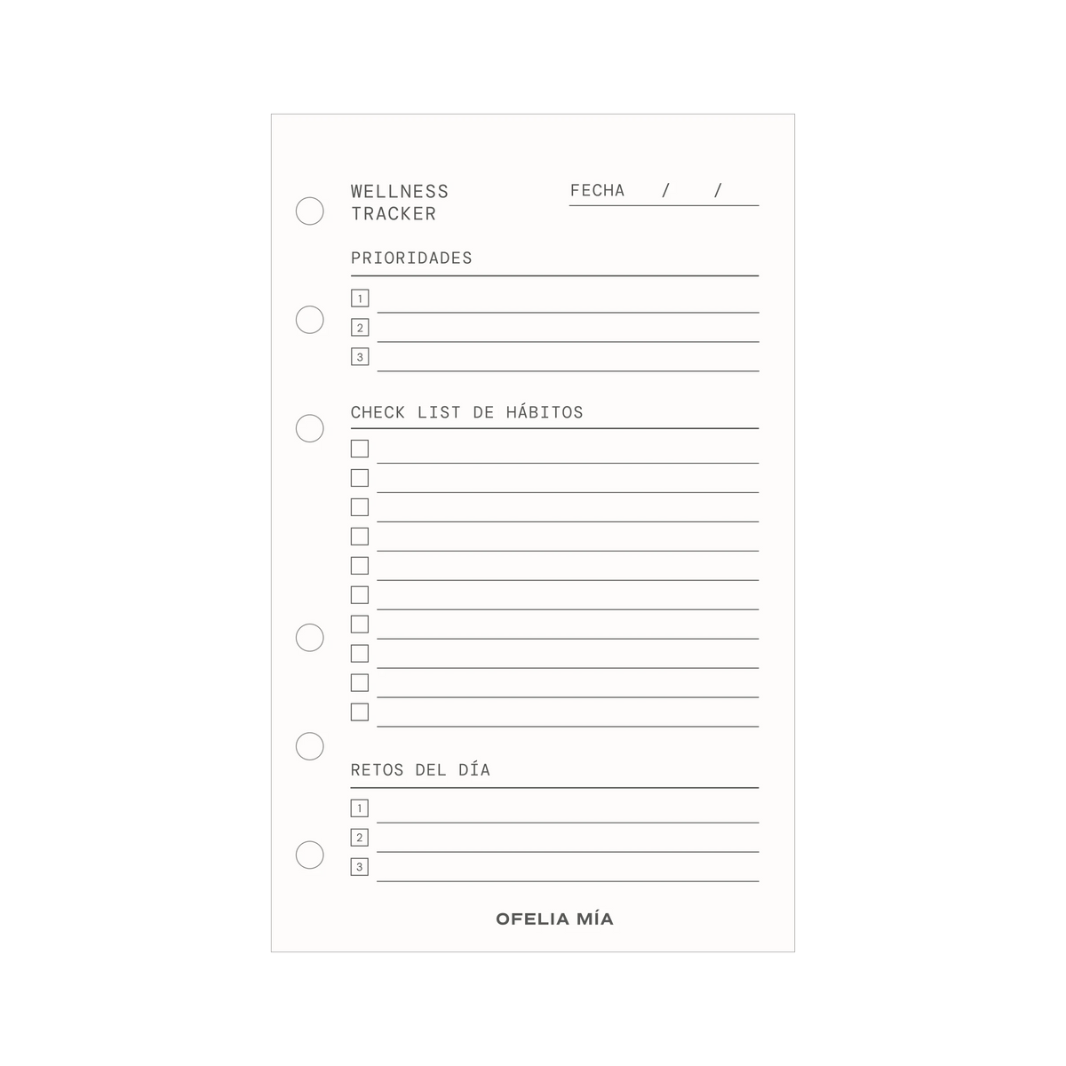 Wellness Tracker Pocket